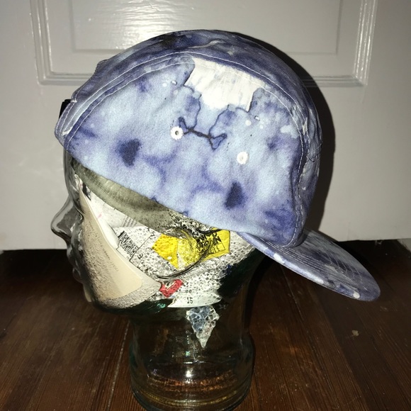 Camp Blue Tie Dye 5 Panel Hat - Picture 2 of 3